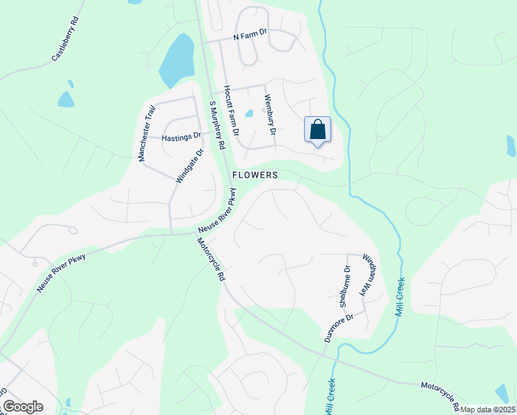 map of restaurants, bars, coffee shops, grocery stores, and more near 221 West Walker Woods Lane in Clayton