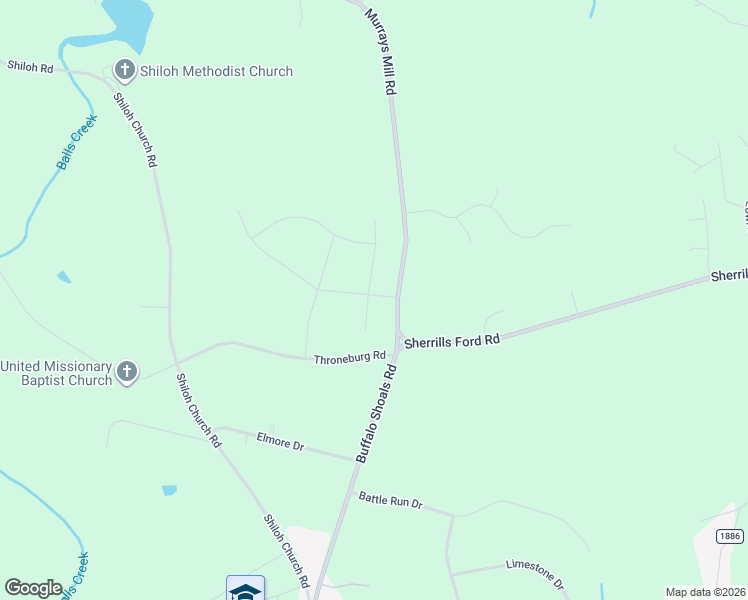 map of restaurants, bars, coffee shops, grocery stores, and more near 5064 Throneburg Road in Catawba