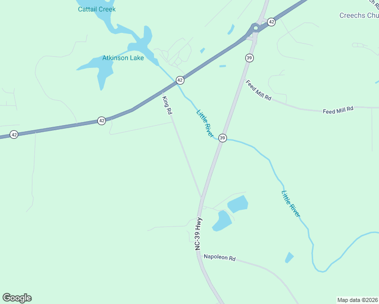 map of restaurants, bars, coffee shops, grocery stores, and more near 234 King Road in Selma