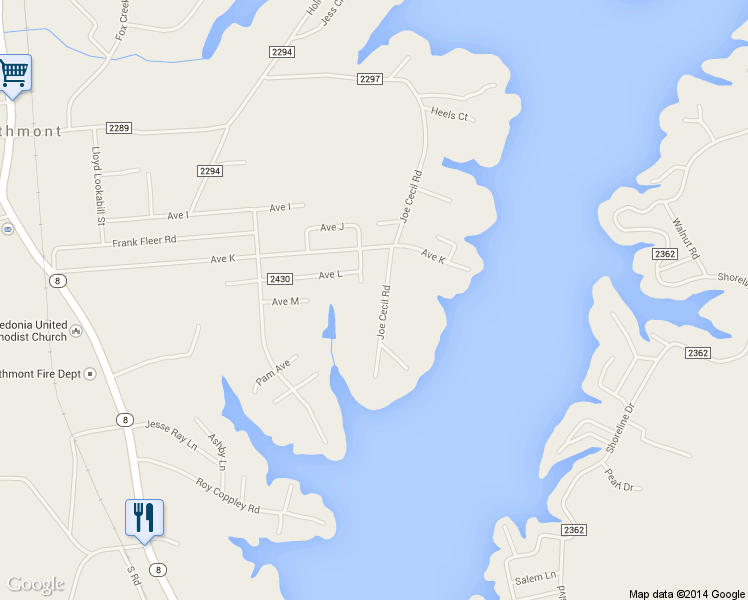 map of restaurants, bars, coffee shops, grocery stores, and more near 592 Joe Cecil Road in Lexington