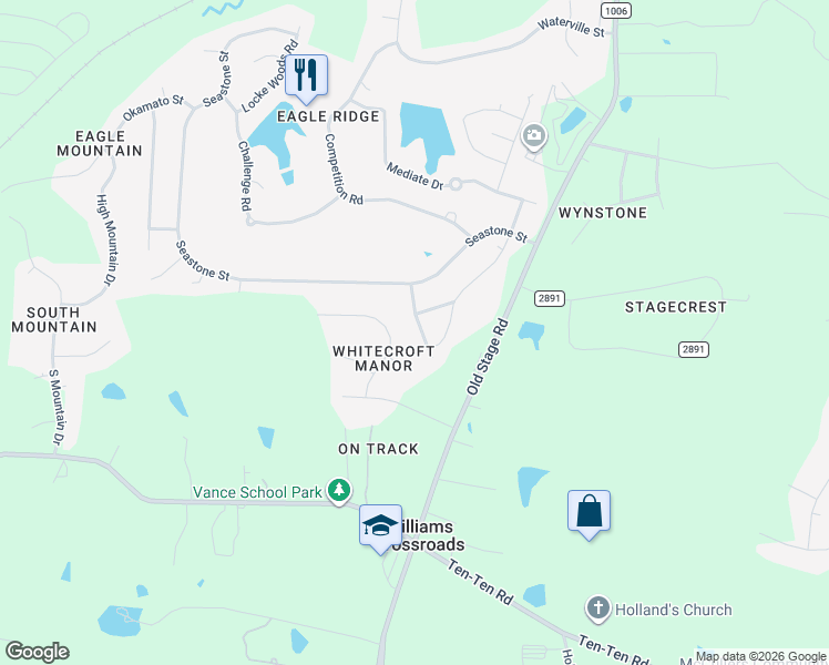 map of restaurants, bars, coffee shops, grocery stores, and more near 149 Chalcedony Street in Raleigh