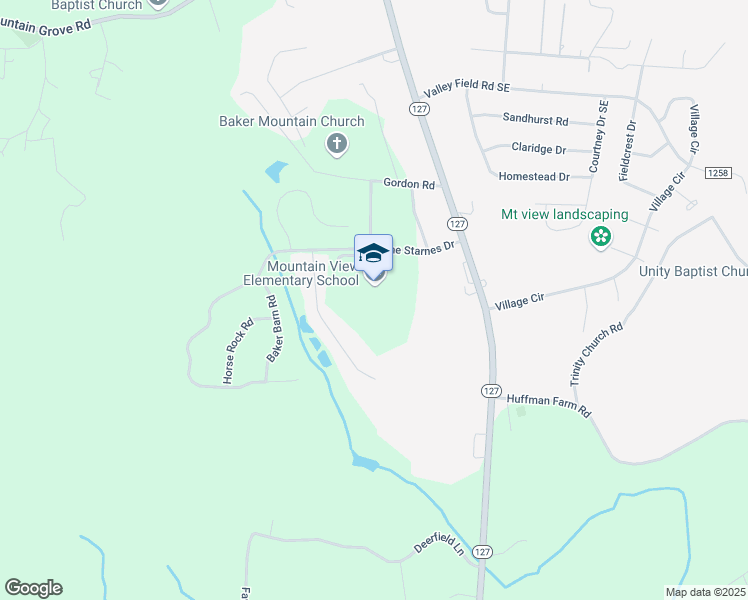 map of restaurants, bars, coffee shops, grocery stores, and more near 5911 Dwayne Starnes Drive in Hickory