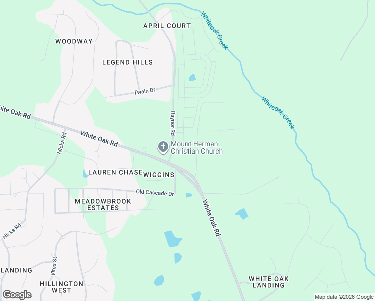map of restaurants, bars, coffee shops, grocery stores, and more near 5801-5999 Raynor Road in Garner