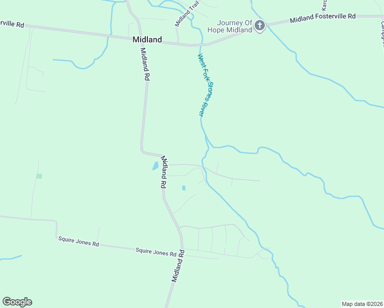 map of restaurants, bars, coffee shops, grocery stores, and more near 9643 Midland Road in Bell Buckle