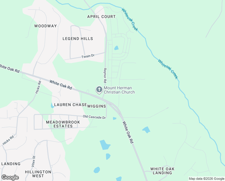 map of restaurants, bars, coffee shops, grocery stores, and more near 5801-5999 Raynor Road in Garner