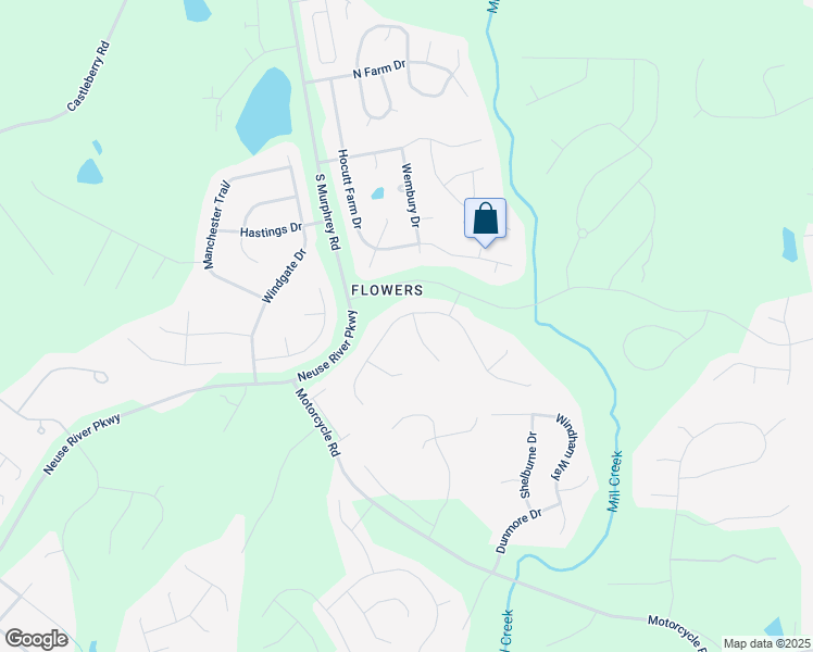 map of restaurants, bars, coffee shops, grocery stores, and more near 221 West Walker Woods Lane in Clayton