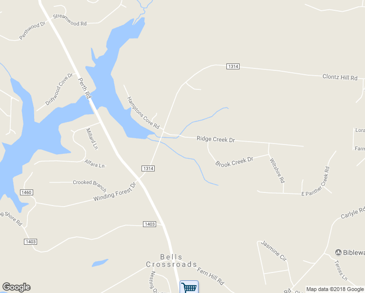map of restaurants, bars, coffee shops, grocery stores, and more near 126 Ridge Creek Drive in Troutman