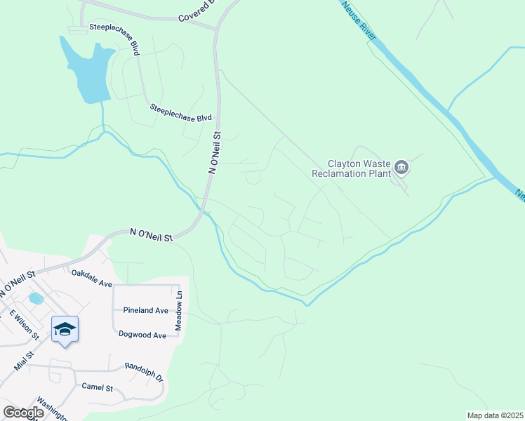 map of restaurants, bars, coffee shops, grocery stores, and more near 180 Highmeadow Lane in Clayton