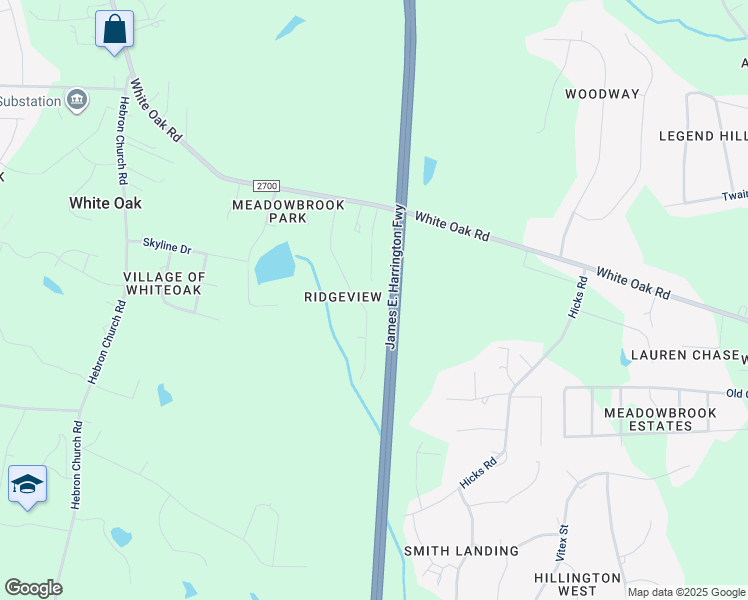 map of restaurants, bars, coffee shops, grocery stores, and more near 4139 Battle Field Dr in Garner
