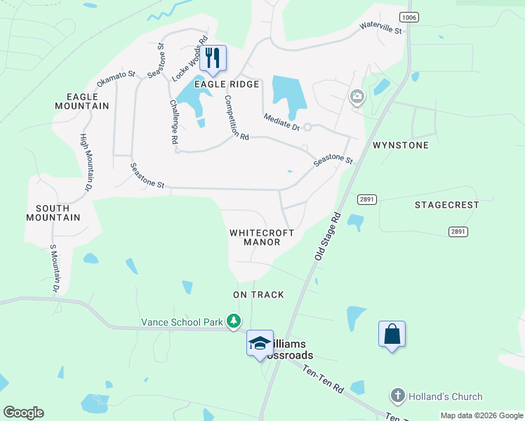 map of restaurants, bars, coffee shops, grocery stores, and more near 8529 Hurst Drive in Raleigh