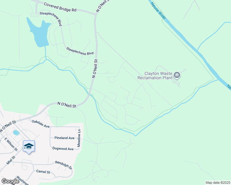 map of restaurants, bars, coffee shops, grocery stores, and more near Meadows Lane in Clayton