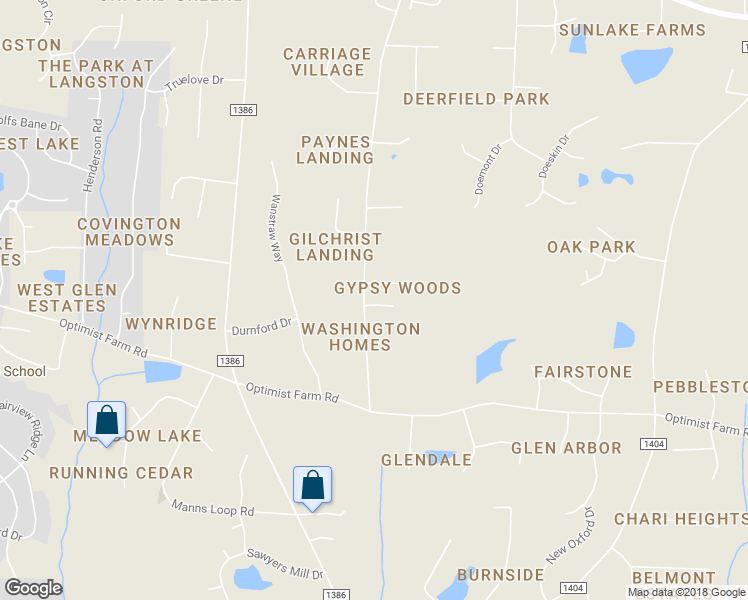 map of restaurants, bars, coffee shops, grocery stores, and more near 8409 Rhodes Road in Apex
