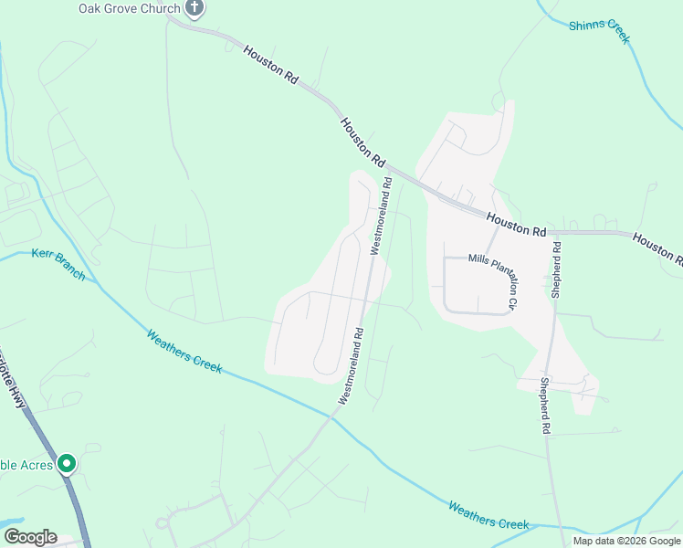 map of restaurants, bars, coffee shops, grocery stores, and more near 127 Fesperman Circle in Troutman