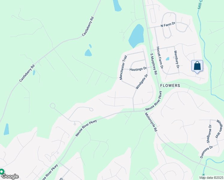 map of restaurants, bars, coffee shops, grocery stores, and more near 55 North Bellaire Court in Clayton