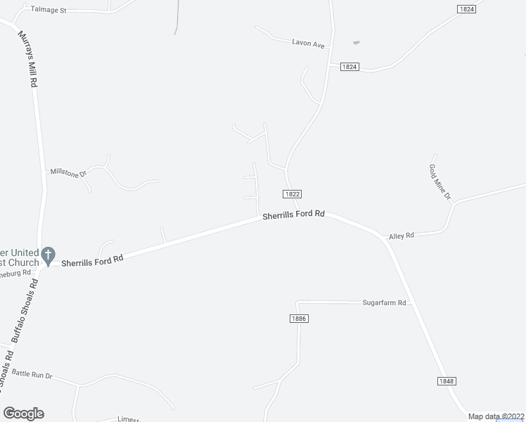 map of restaurants, bars, coffee shops, grocery stores, and more near 5328 Sherrills Ford Road in Catawba