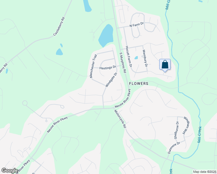map of restaurants, bars, coffee shops, grocery stores, and more near 166 Windgate Drive in Clayton