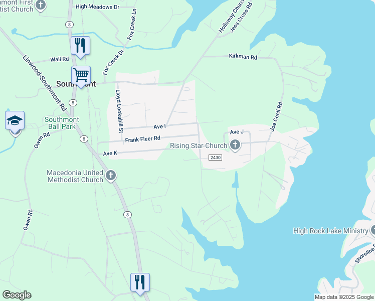 map of restaurants, bars, coffee shops, grocery stores, and more near 538 Avenue K in Lexington