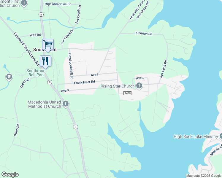 map of restaurants, bars, coffee shops, grocery stores, and more near 538 Avenue K in Lexington