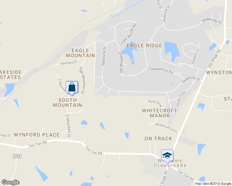 map of restaurants, bars, coffee shops, grocery stores, and more near 607 Seastone Street in Raleigh