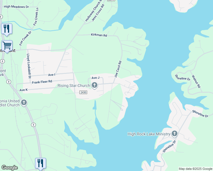 map of restaurants, bars, coffee shops, grocery stores, and more near 868 Avenue K in Lexington