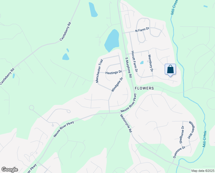 map of restaurants, bars, coffee shops, grocery stores, and more near 54 Manchester Trail in Clayton