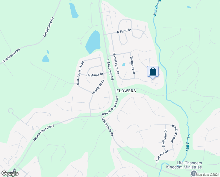 map of restaurants, bars, coffee shops, grocery stores, and more near 280 Wilshire Way in Clayton