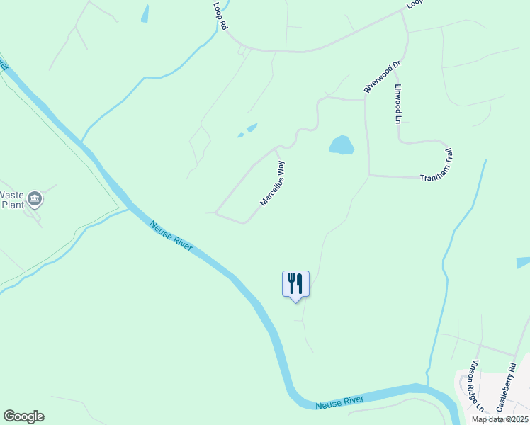 map of restaurants, bars, coffee shops, grocery stores, and more near 740 Marcellus Way in Clayton