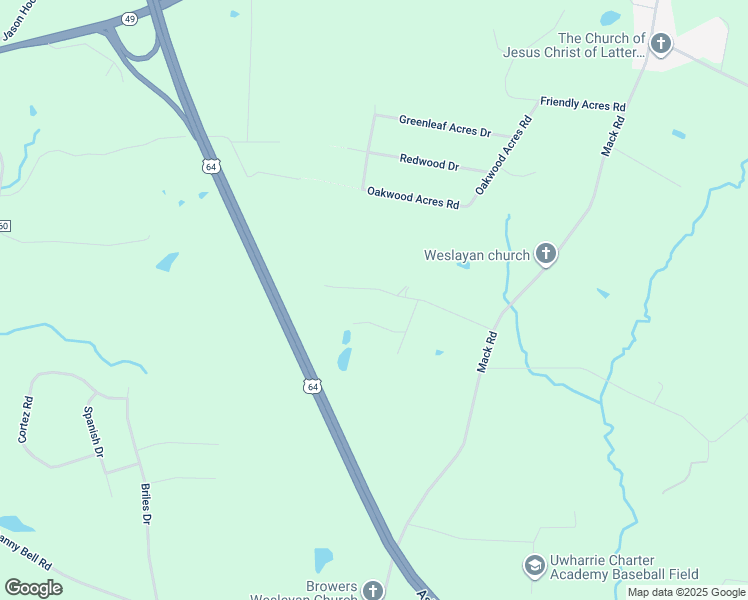 map of restaurants, bars, coffee shops, grocery stores, and more near 1053 Cannon Heights Drive in Asheboro