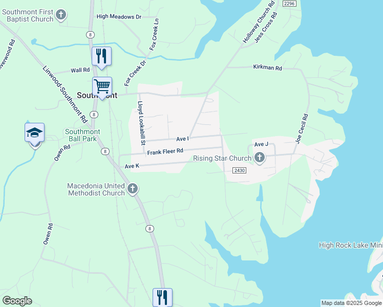 map of restaurants, bars, coffee shops, grocery stores, and more near 542 Frank Fleer Road in Lexington