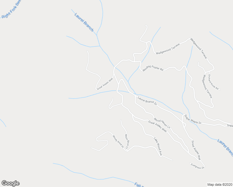 map of restaurants, bars, coffee shops, grocery stores, and more near 58 Great Aspen Way in Black Mountain