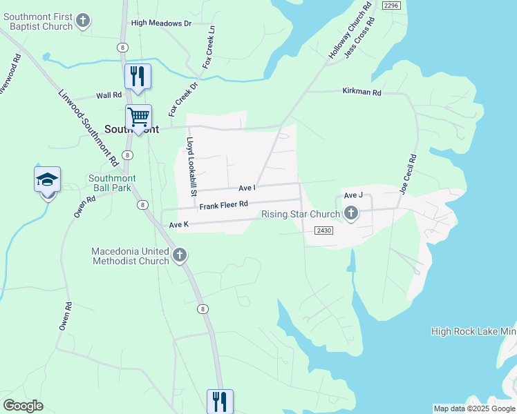 map of restaurants, bars, coffee shops, grocery stores, and more near 542 Frank Fleer Road in Lexington