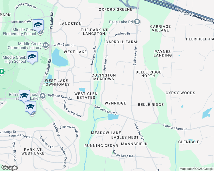 map of restaurants, bars, coffee shops, grocery stores, and more near 4021 Old Sturbridge Drive in Apex