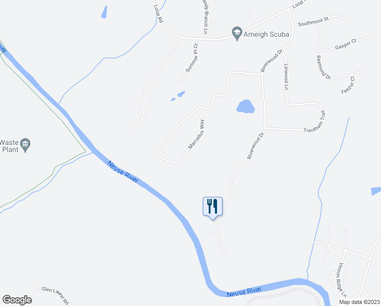 map of restaurants, bars, coffee shops, grocery stores, and more near 740 Marcellus Way in Clayton