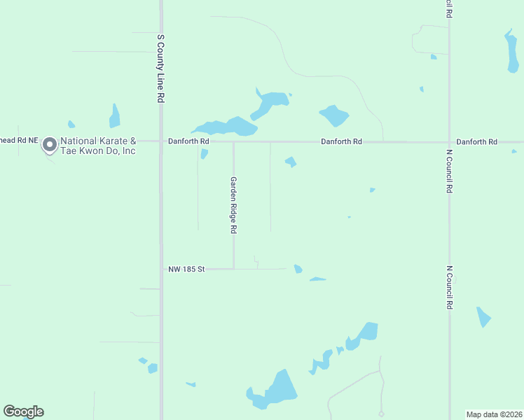 map of restaurants, bars, coffee shops, grocery stores, and more near 19005 Aerial Road in Edmond