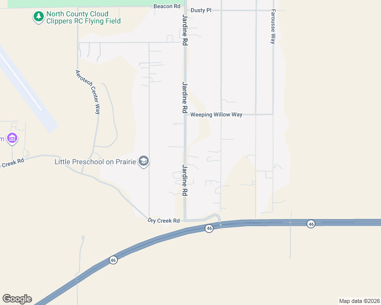 map of restaurants, bars, coffee shops, grocery stores, and more near 4310 Jardine Road in Paso Robles