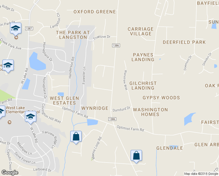 map of restaurants, bars, coffee shops, grocery stores, and more near 4000 Old Sturbridge Drive in Apex