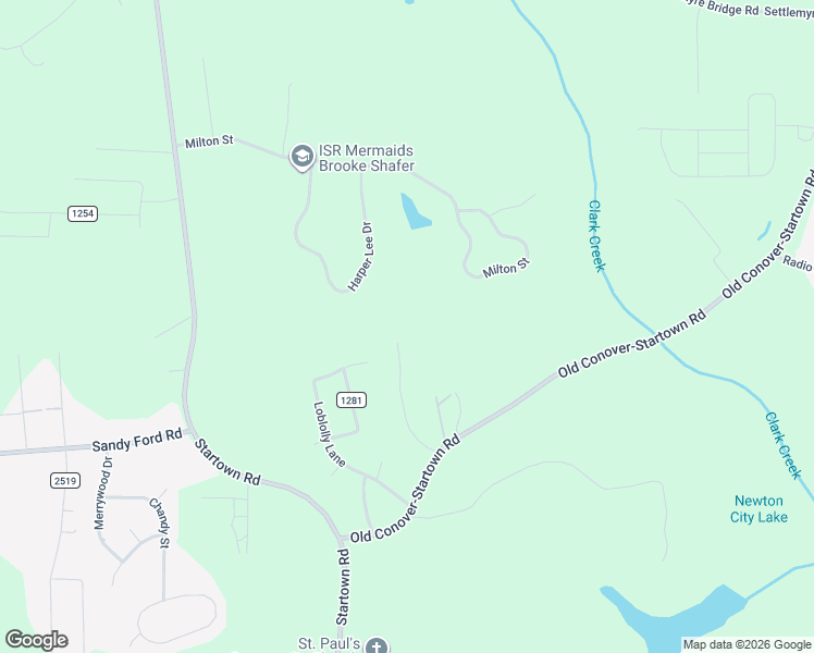 map of restaurants, bars, coffee shops, grocery stores, and more near 1148 Fye Drive in Newton