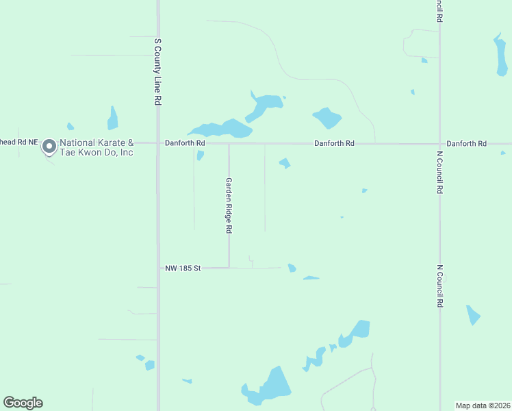 map of restaurants, bars, coffee shops, grocery stores, and more near 19005 Aerial Road in Edmond