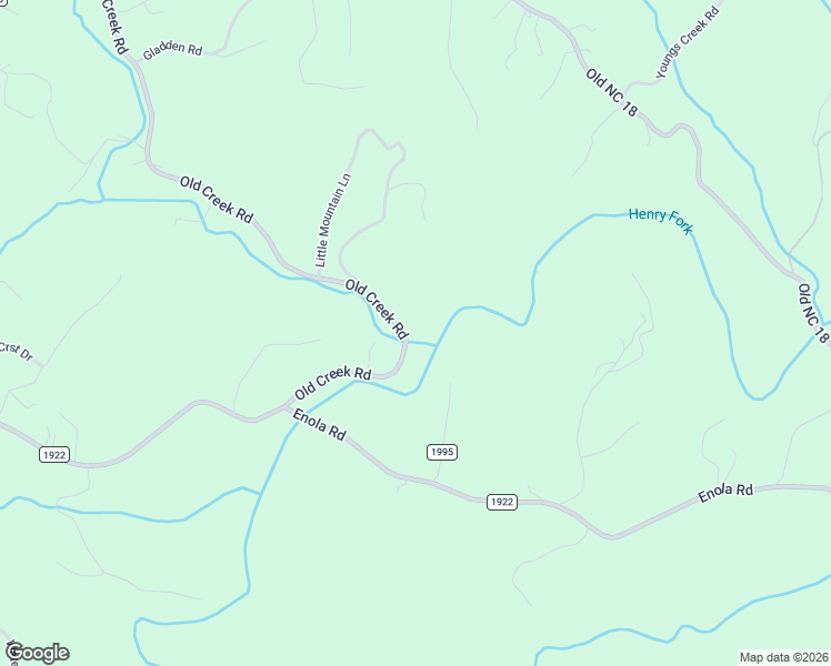 map of restaurants, bars, coffee shops, grocery stores, and more near 5501-5569 Old Creek Road in Morganton