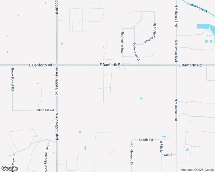 map of restaurants, bars, coffee shops, grocery stores, and more near 6412 East Danforth Road in Edmond