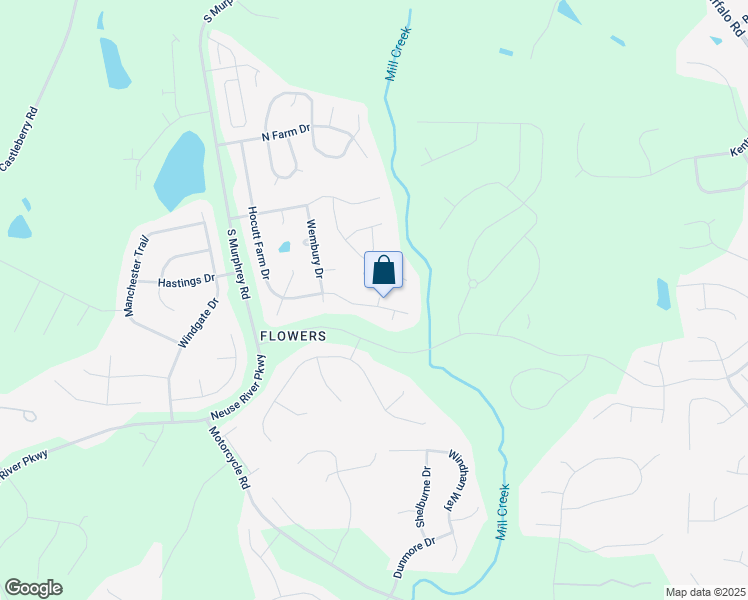 map of restaurants, bars, coffee shops, grocery stores, and more near 19 Dunley Circle in Clayton