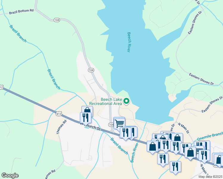 map of restaurants, bars, coffee shops, grocery stores, and more near in Lexington
