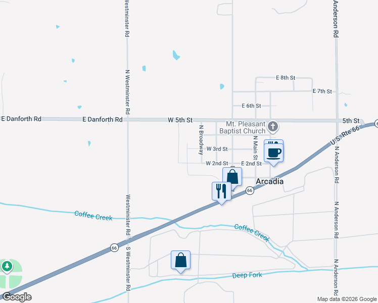 map of restaurants, bars, coffee shops, grocery stores, and more near 311 North Ogle Street in Arcadia