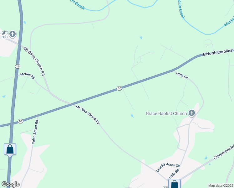 map of restaurants, bars, coffee shops, grocery stores, and more near 2239 East North Carolina 10 Highway in Conover