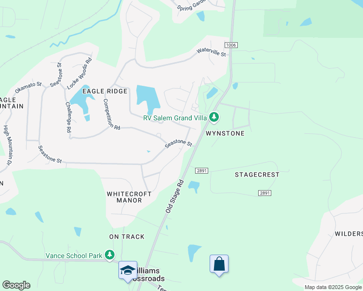 map of restaurants, bars, coffee shops, grocery stores, and more near 214 Seastone Street in Raleigh