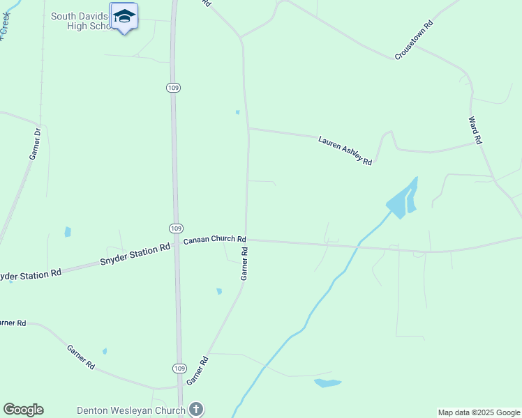 map of restaurants, bars, coffee shops, grocery stores, and more near 433 Canaan Church Road in Denton