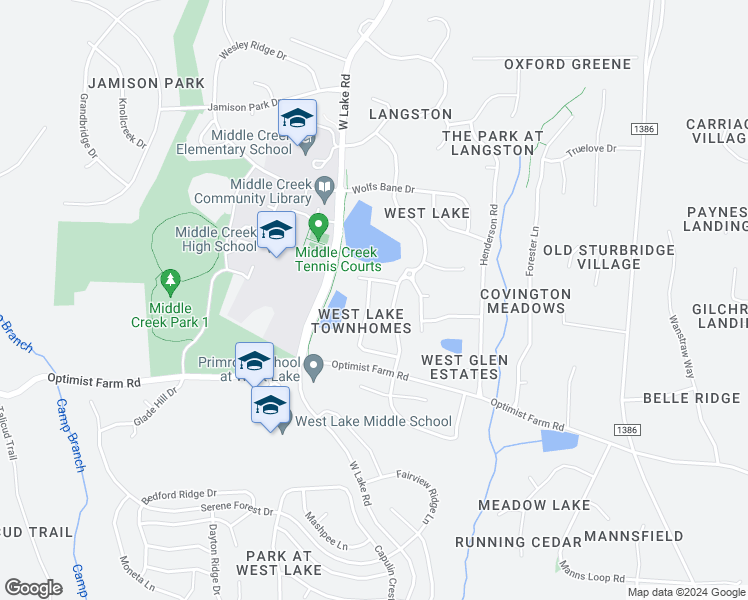 map of restaurants, bars, coffee shops, grocery stores, and more near 215 Meadow Beauty Drive in Apex