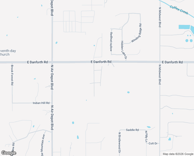 map of restaurants, bars, coffee shops, grocery stores, and more near 6412 East Danforth Road in Edmond