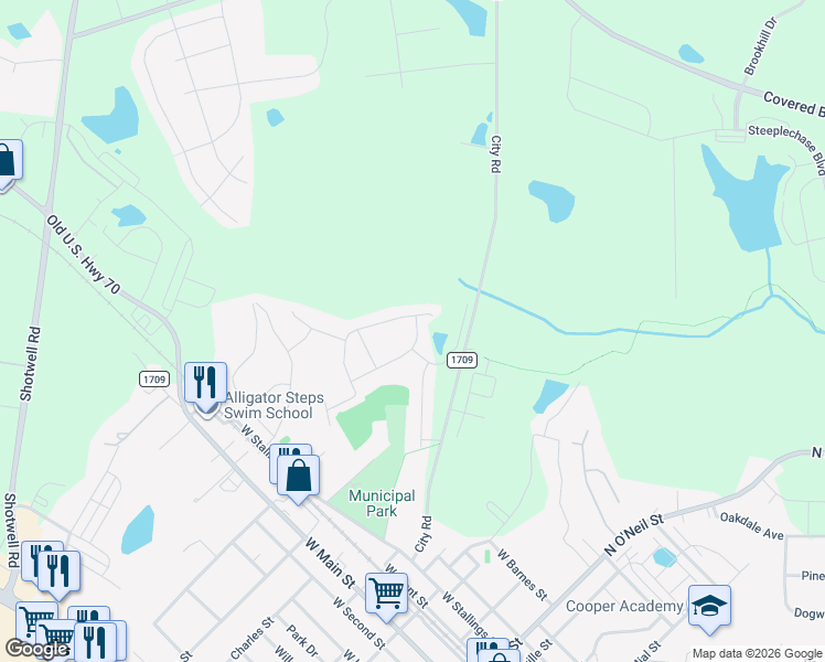 map of restaurants, bars, coffee shops, grocery stores, and more near 228 Balboa Parkway in Clayton