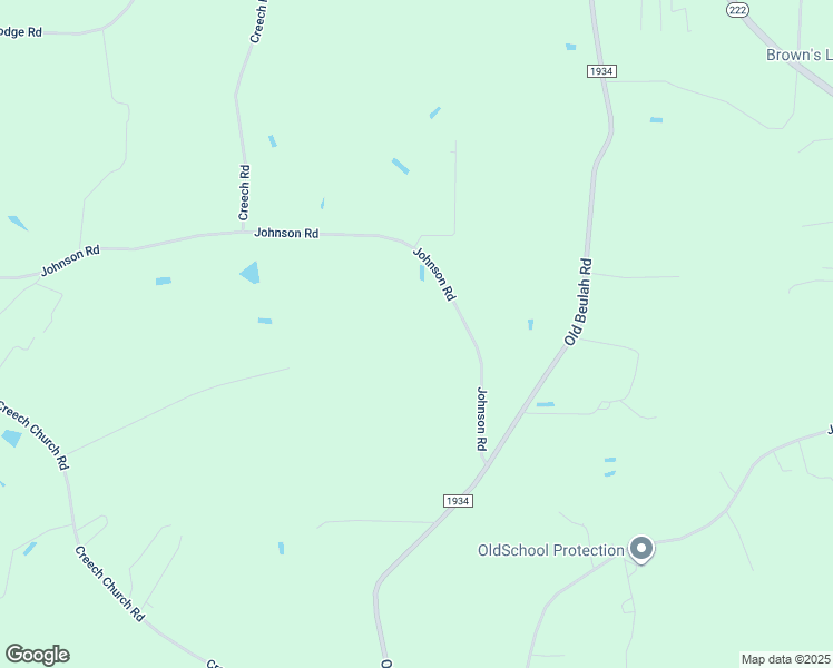 map of restaurants, bars, coffee shops, grocery stores, and more near Johnson Road in Johnston County